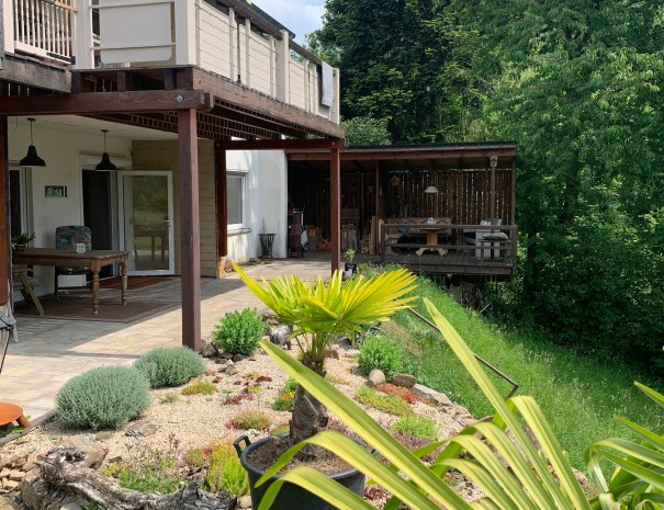 Buitengedeelte vakantiewoning.